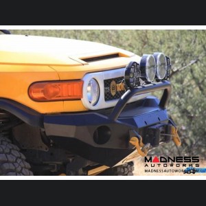 Toyota FJ Cruiser Stealth Front Winch Bumper Pre-Runner Guard - Raw Steel WARN M8000 Or 9.5xp